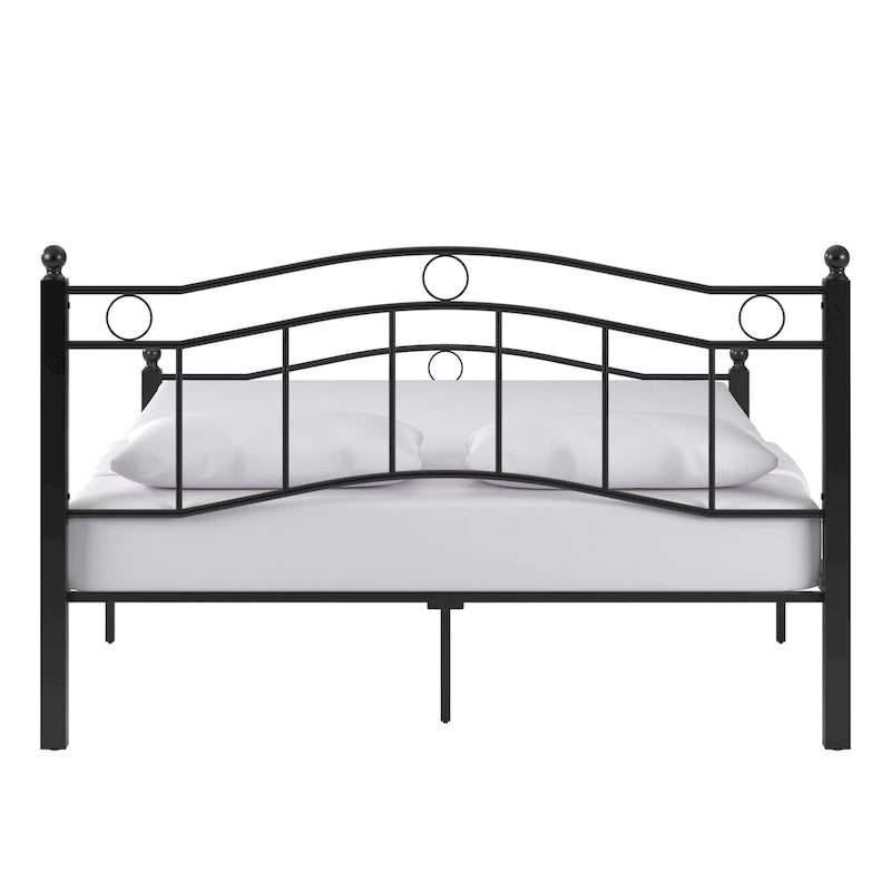 Sadie Brown and Black Metal Bed by iNSPIRE Q Classic