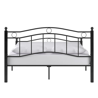 Sadie Brown and Black Metal Bed by iNSPIRE Q Classic