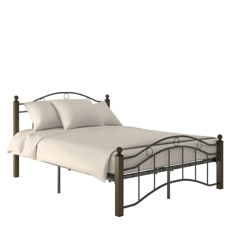 Sadie Brown and Black Metal Bed by iNSPIRE Q Classic