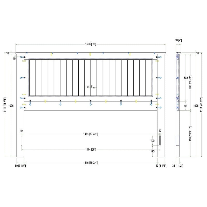 Wainscott Wood Headboard