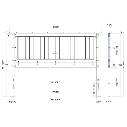 Wainscott Wood Headboard