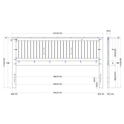Wainscott Wood Headboard