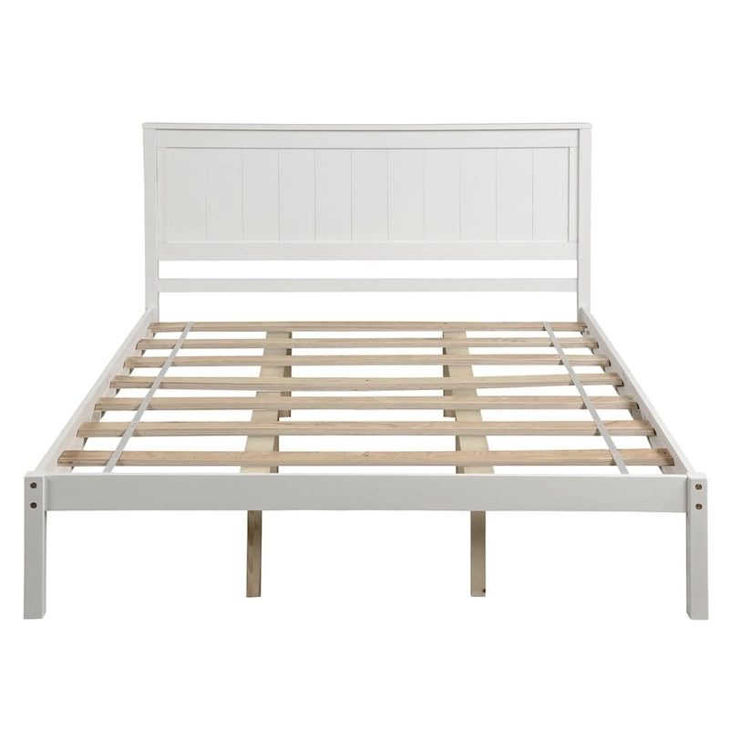 Platform Bed Frame with Headboard ,Queen Size
