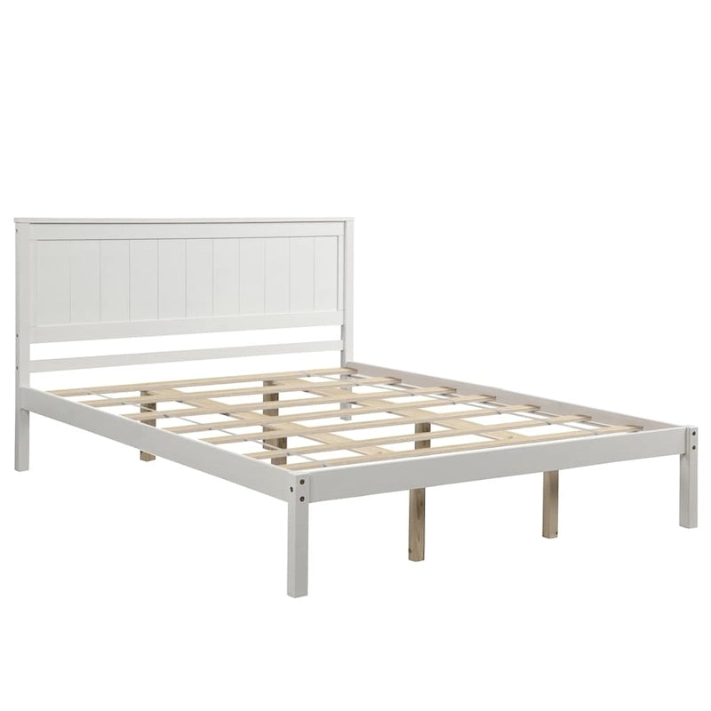 Platform Bed Frame with Headboard ,Queen Size