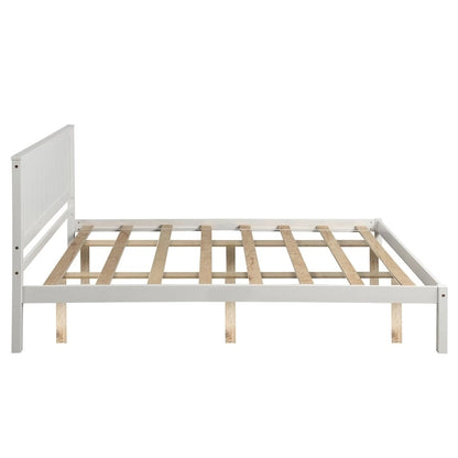 Platform Bed Frame with Headboard ,Queen Size