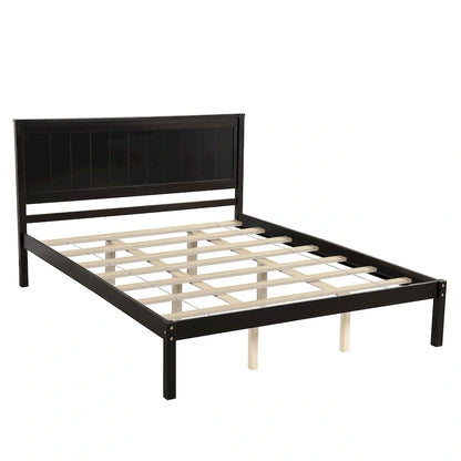 Platform Bed Frame with Headboard ,Queen Size