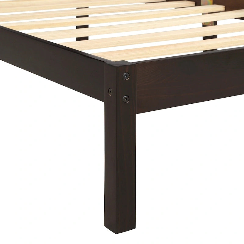 Platform Bed Frame with Headboard ,Queen Size