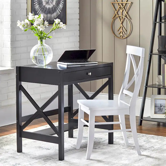 Simple Living X-Frame Farmhouse Wood Desk