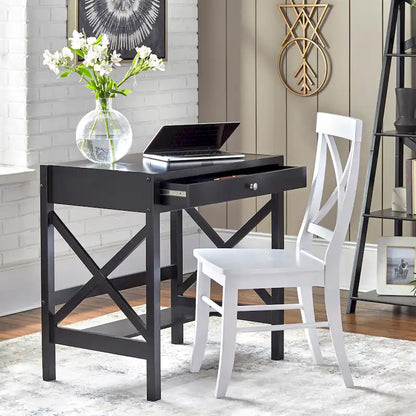 Simple Living X-Frame Farmhouse Wood Desk