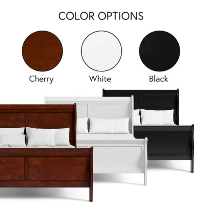 Furniture of America Devi Traditional Solid Wood Sleigh Bed