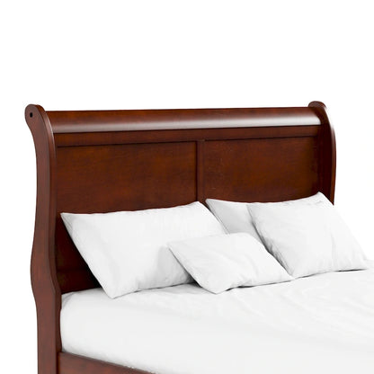 Furniture of America Devi Traditional Solid Wood Sleigh Bed