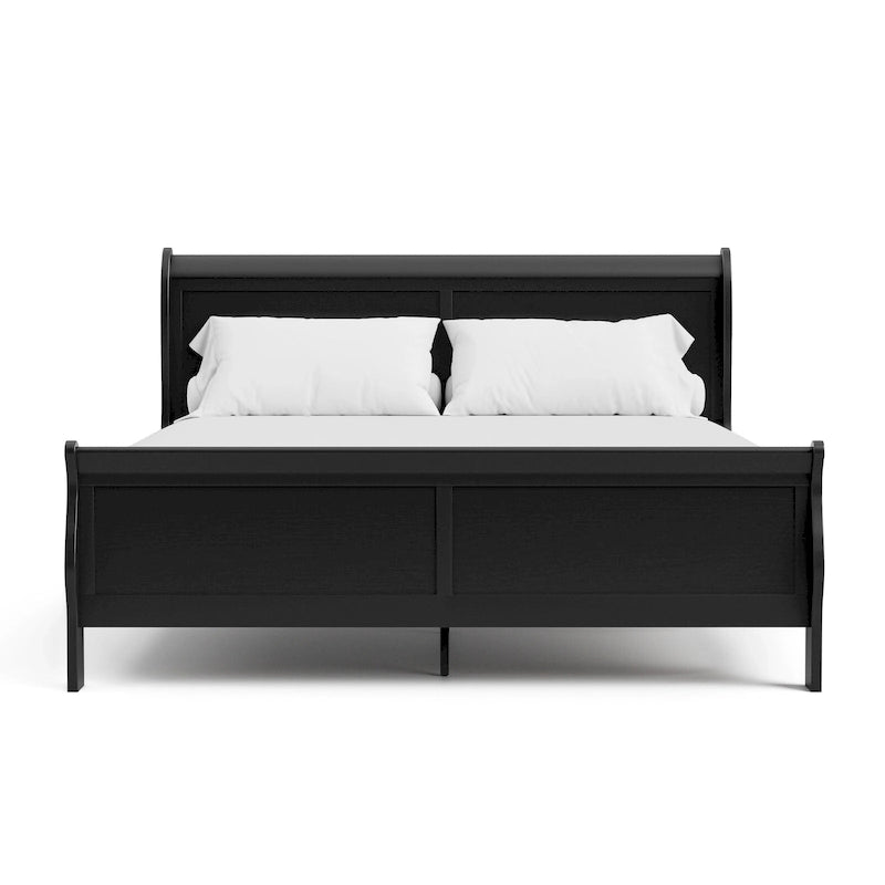 Furniture of America Devi Traditional Solid Wood Sleigh Bed