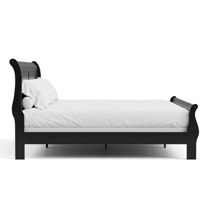 Furniture of America Devi Traditional Solid Wood Sleigh Bed