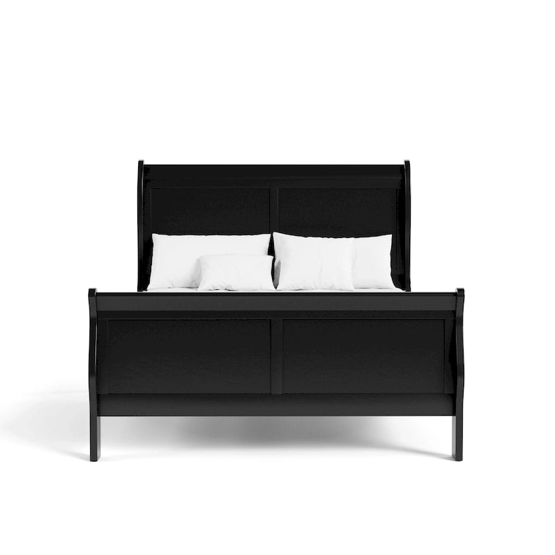 Furniture of America Devi Traditional Solid Wood Sleigh Bed
