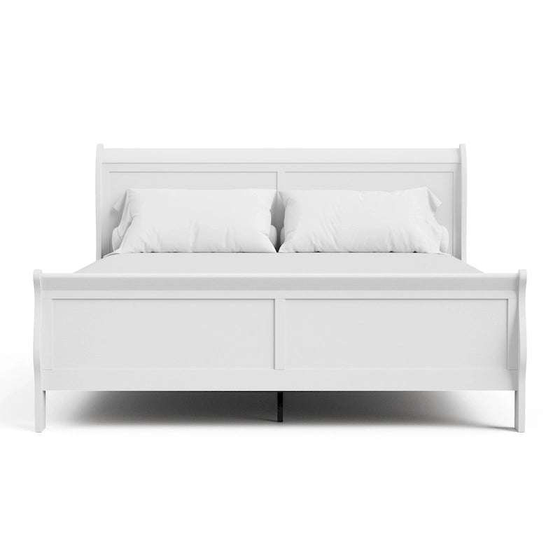 Furniture of America Devi Traditional Solid Wood Sleigh Bed