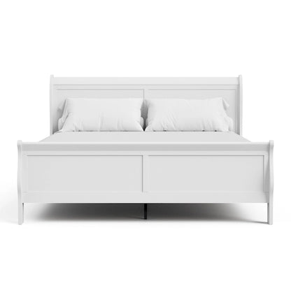 Furniture of America Devi Traditional Solid Wood Sleigh Bed