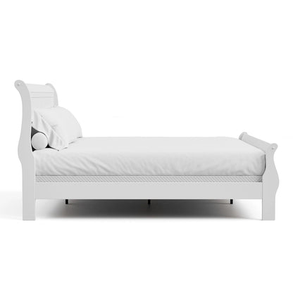Furniture of America Devi Traditional Solid Wood Sleigh Bed
