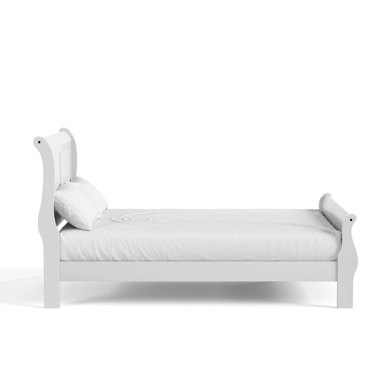 Furniture of America Devi Traditional Solid Wood Sleigh Bed