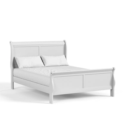 Furniture of America Devi Traditional Solid Wood Sleigh Bed
