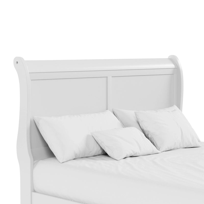 Furniture of America Devi Traditional Solid Wood Sleigh Bed