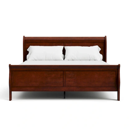 Furniture of America Devi Traditional Solid Wood Sleigh Bed
