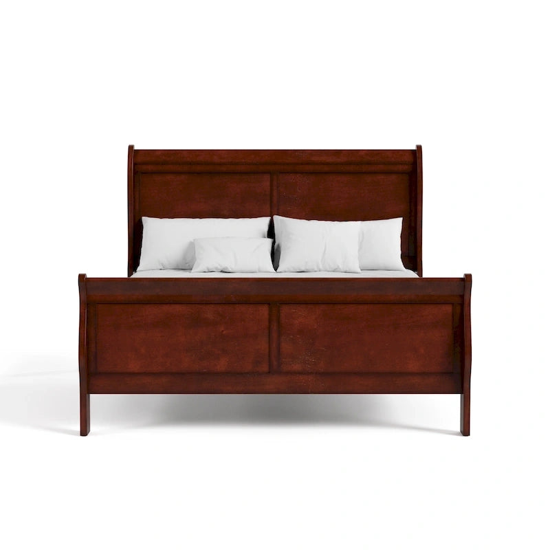 Furniture of America Devi Traditional Solid Wood Sleigh Bed