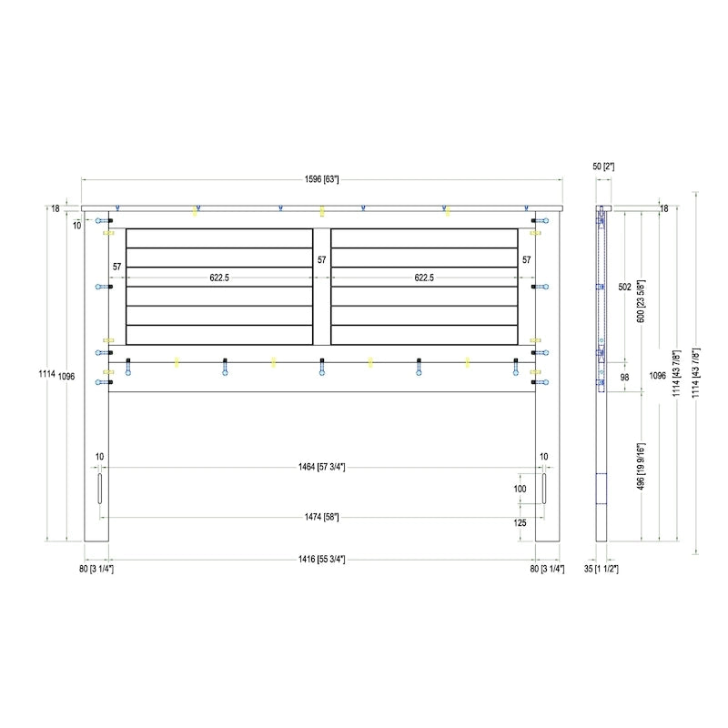 Campagne Wood Headboard