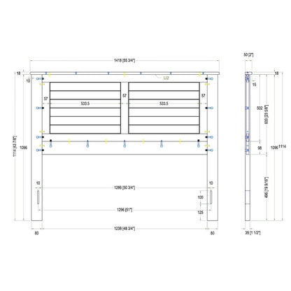 Campagne Wood Headboard