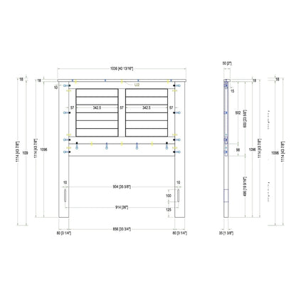 Campagne Wood Headboard