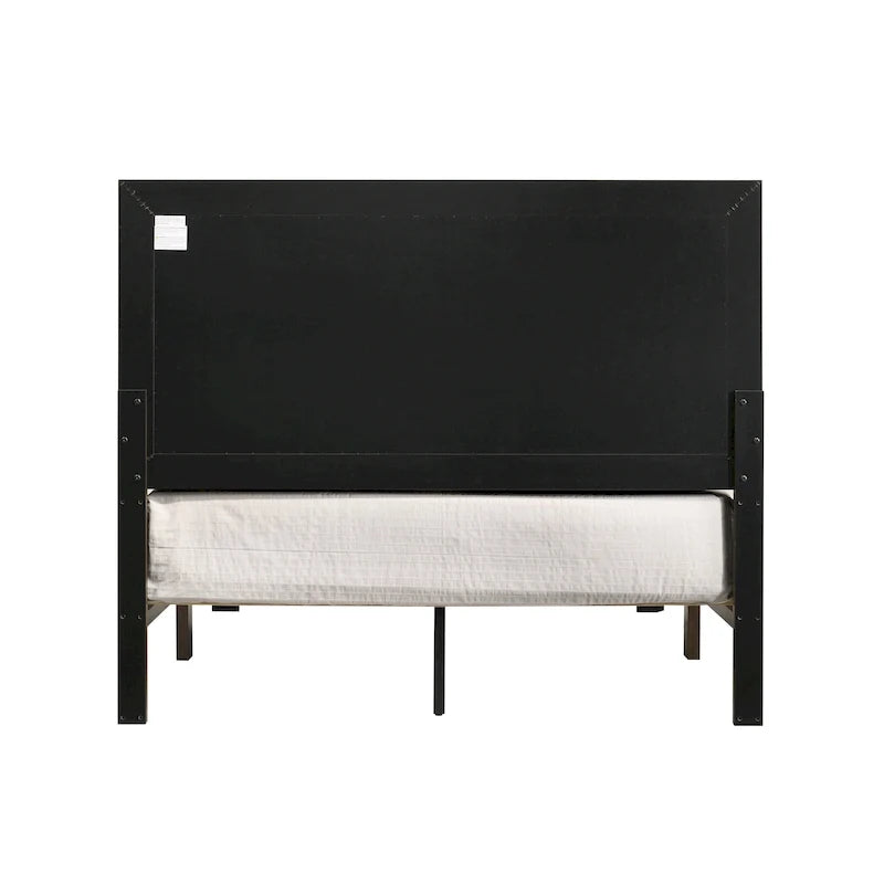 Furniture of America Greer Rustic Walnut Panel Wood Bed