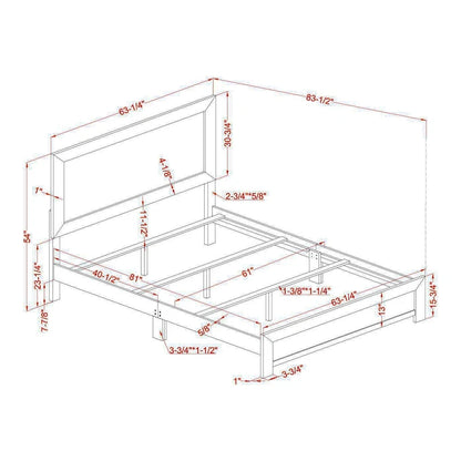 Furniture of America Greer Rustic Walnut Panel Wood Bed