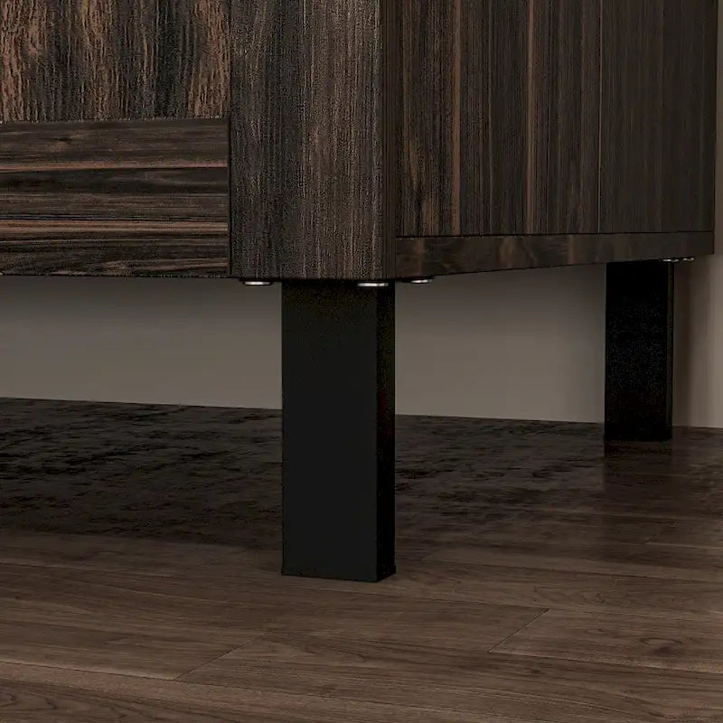 Space-Saving Storage Solution Pantry Cabinet w/Dark Wood Grain Kitchen - 31.5Wx23.6Dx78.7H