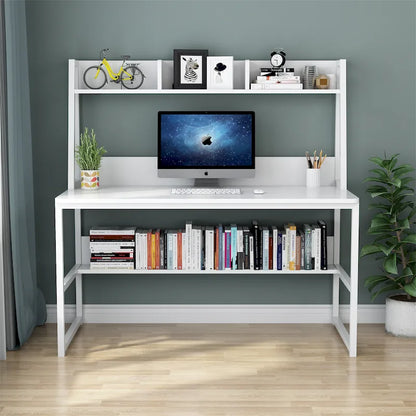47 InchesComputer Desk with Hutch and Bookshelf, Home Office Desk