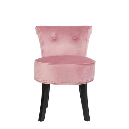 27.5 Tall Solid Wood Vanity Stool Chair - 27.5 H X 19 W X 11.8 D