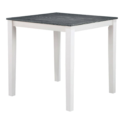 Badia Transitional White Wood 5-Piece Counter Height Table Set by Furniture of America