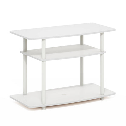 Furinno Turn-N-Tube No Tools 3-Tier TV Stands, Columbia Walnut/Black