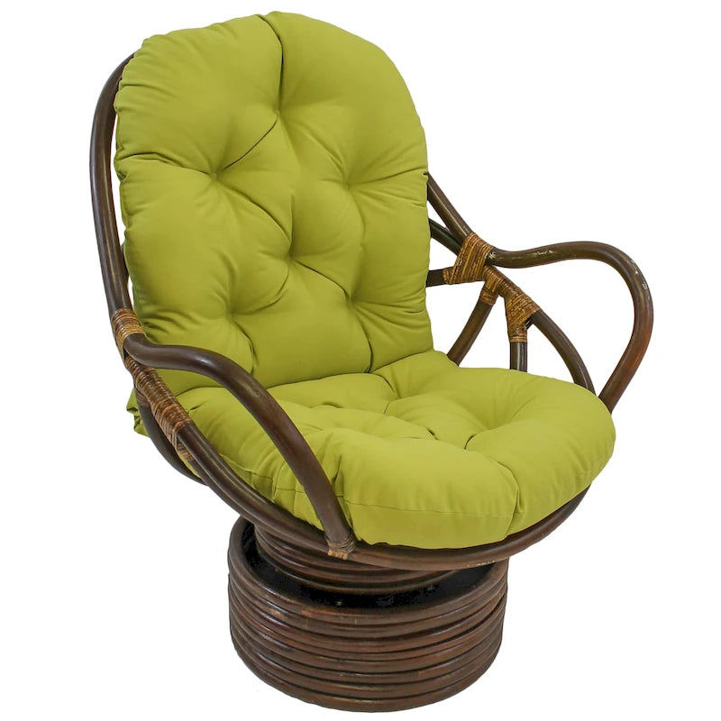 48-inch by 24-inch Twill Indoor Seat/Back Rocker Cushion (Cushion Only) - 48 x 24