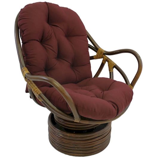 48-inch by 24-inch Twill Indoor Seat/Back Rocker Cushion (Cushion Only) - 48 x 24