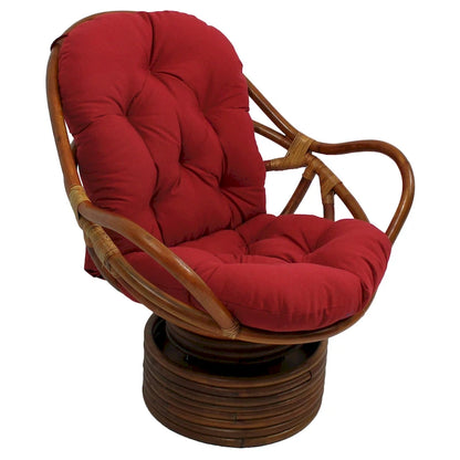 48-inch by 24-inch Twill Indoor Seat/Back Rocker Cushion (Cushion Only) - 48 x 24