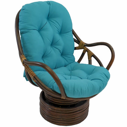 48-inch by 24-inch Twill Indoor Seat/Back Rocker Cushion (Cushion Only) - 48 x 24