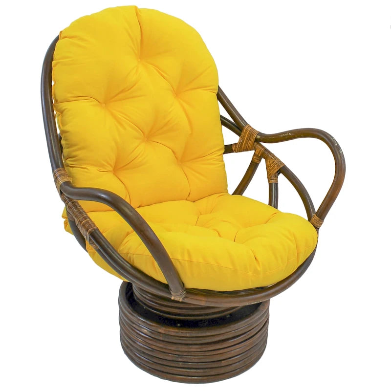 48-inch by 24-inch Twill Indoor Seat/Back Rocker Cushion (Cushion Only) - 48 x 24