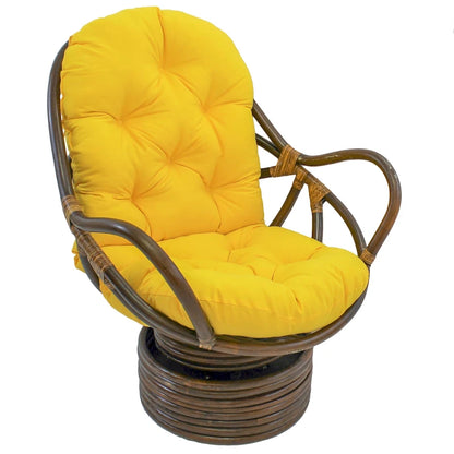 48-inch by 24-inch Twill Indoor Seat/Back Rocker Cushion (Cushion Only) - 48 x 24