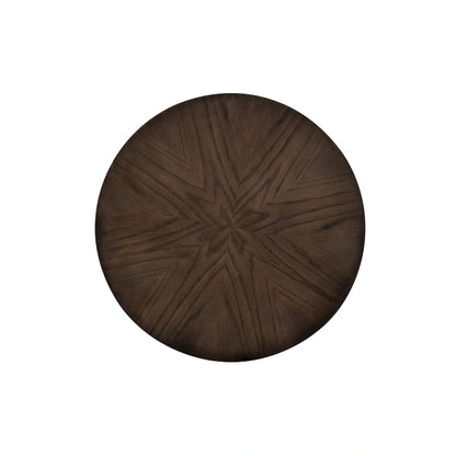 Penton Espresso Stone Round End Table