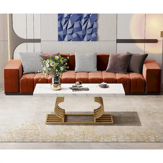 47 Inches Coffee Table CenterTea Table for Living Room