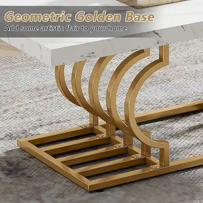 47 Inches Coffee Table CenterTea Table for Living Room
