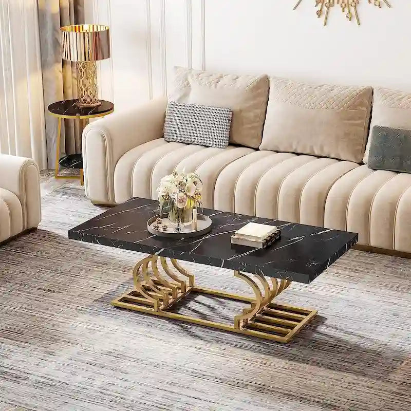 47 Inches Coffee Table CenterTea Table for Living Room