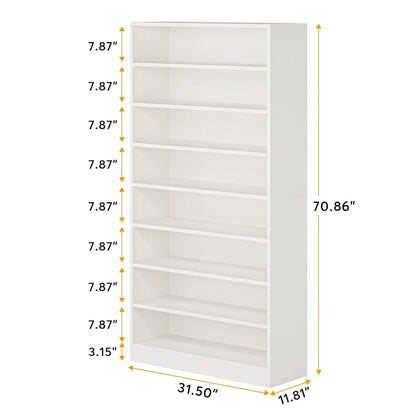 9 Tiers Tall Shoe Storage Rack Cabinet with Open Shelf for Entryway