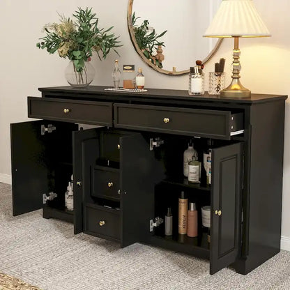 Bookcase Storage Cabinet Lacquered Buffet Sideboard Dresser