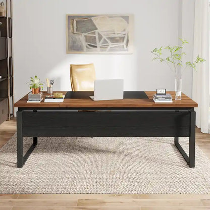 63 Modern Executive Computer Desk, 5FT Home Office Desk (Only Desk)