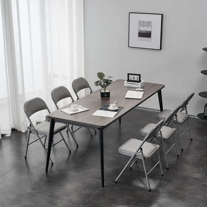 Elegant Foldable Iron & PVC Chairs for Convention & Exhibition White